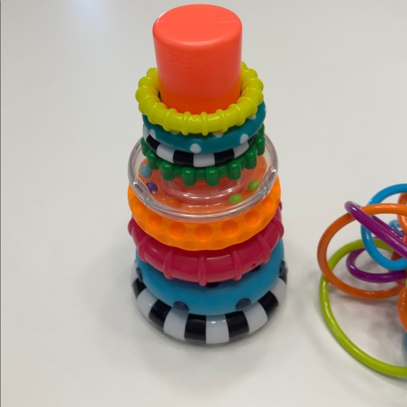 Colorful Stacking Rings and Ball Set - Picture 3 of 7